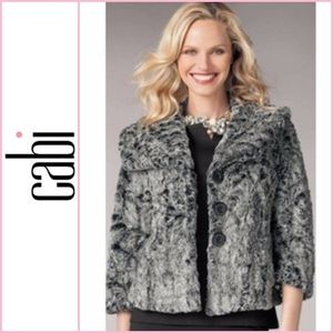 Cabi Chinchilly Faux Fur Coat